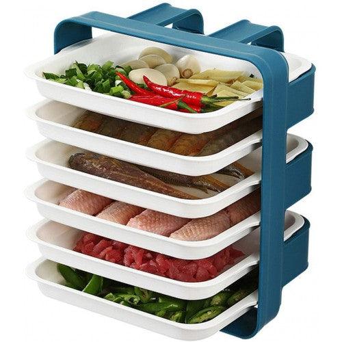 6-Layer Kitchen Cooking Preparation Plate Organizer Storage Set - Toytexx 6-Layer Kitchen Cooking Preparation Plate Organizer Storage Set - Toytexx